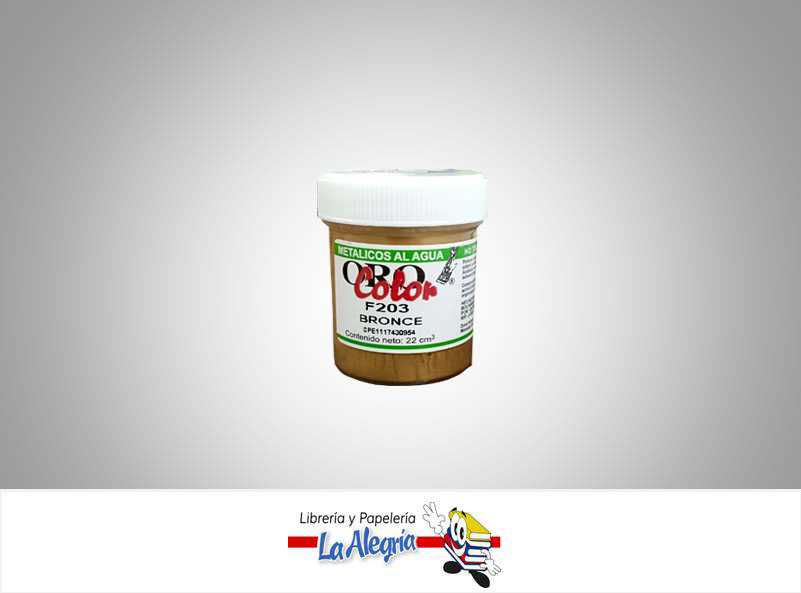 METALICO AL AGUA 22CC F203 BRONCE MARCA ORO COLOR