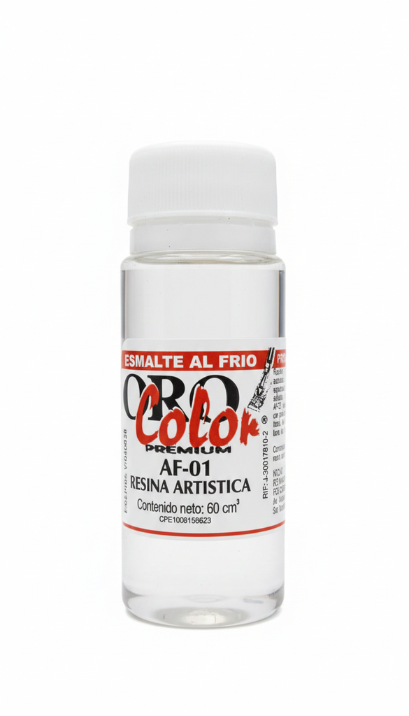 ESMALTE AL FRIO 60CC RESINA ARTISTICA PREMIUM AF-01 MARCA ORO COLOR