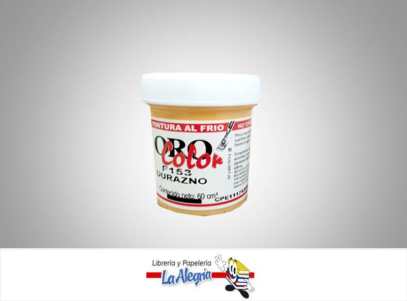 PINTURA AL FRIO 60CC F153 DURAZNO MARCA ORO COLOR   