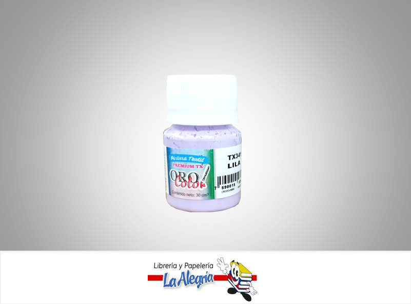 PINTURA PARA TELA TX341 30CC LILA MARCA ORO COLOR