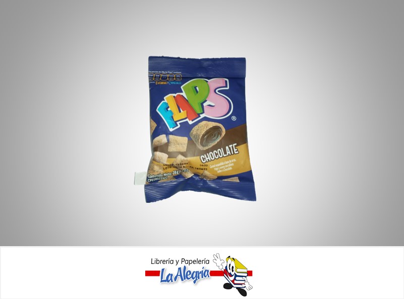 FLIPS CHOCOLATE 28G MARCA ALFONZO Y RIVAS