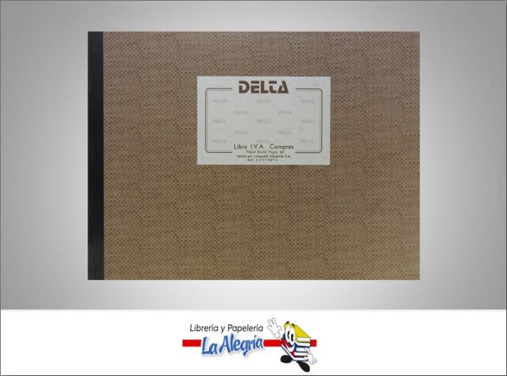 LIBRO DE COMPRAS 100 FOL MARCA DELTA   