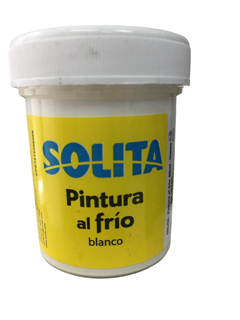 PINTURA AL FRIO 60ML BLANCO MARCA SOLITA   