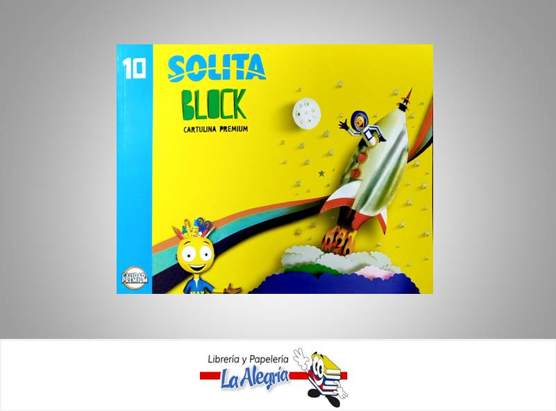 BLOCK CARTULINA PREMIUM 10 UND MARCA SOLITA   