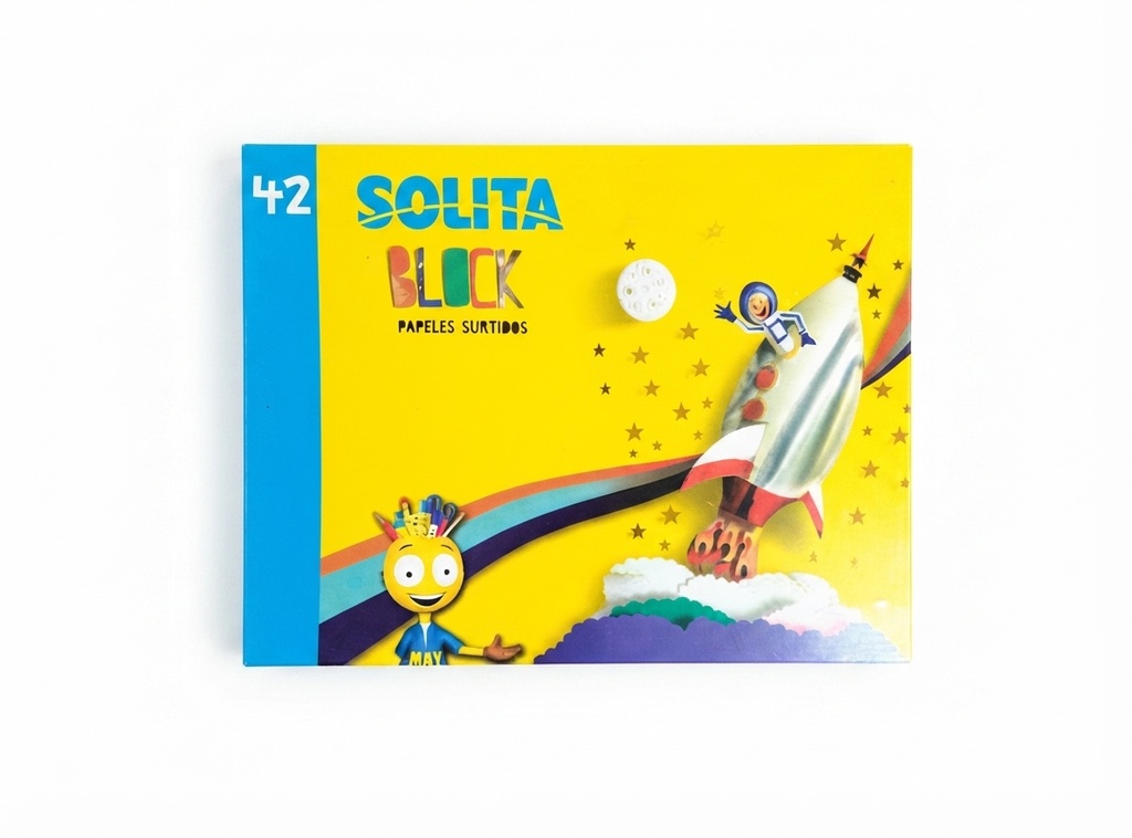 BLOCK DE CONSTRUCCION Y PAPELES SURTIDOS 31.5X24CM 42 HOJAS REF: SPA002 MARCA SOLITA