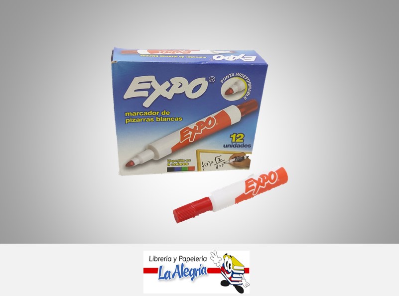 MARCADOR PARA PIZARRA ACRILICO 361075 ROJO UND MARCA EXPO