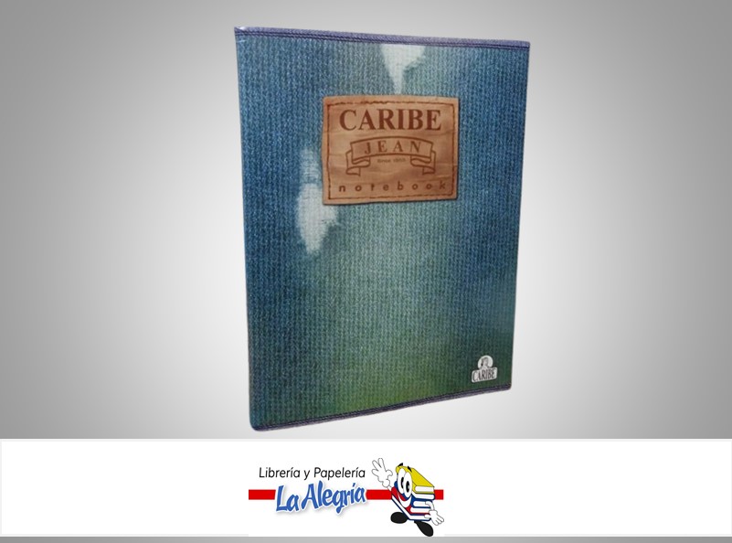 CUADERNO JEAN CARIBE 20X15 CM 100 HOJAS MARCA CARIBE   
