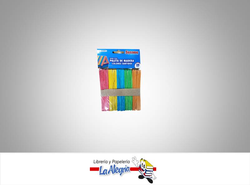 PALETA MADERA 130X10XMM COLOR 50UND MARCA S/M