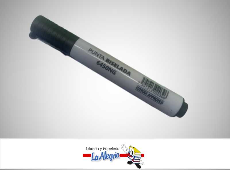 MARCADOR PARA PIZARRA ACRILICA NEGRO PUNTA BISELADA 6450NG UND MARCA SYSABE