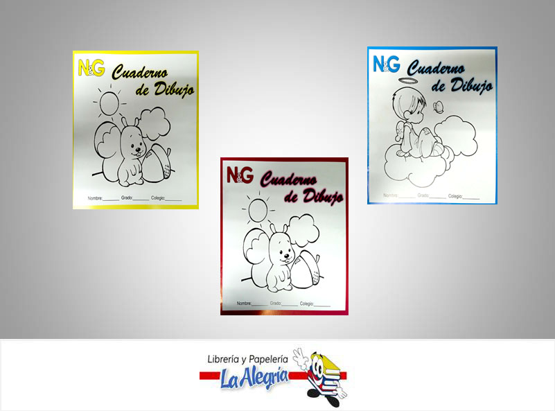 BLOCK DIBUJO 21.5X22.5 CM 40 PAG UND MARCA N&G   