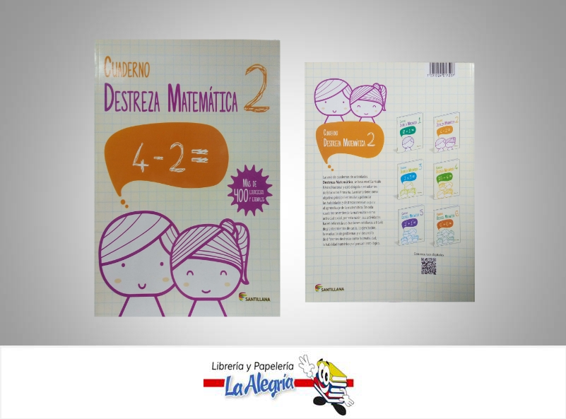 DESTREZA MATEMATICA 2 TEMATICA MATEMATICA AUTOR VILLAPAREDES LISBETH EDITORIAL EDITORIAL SANTILLANA