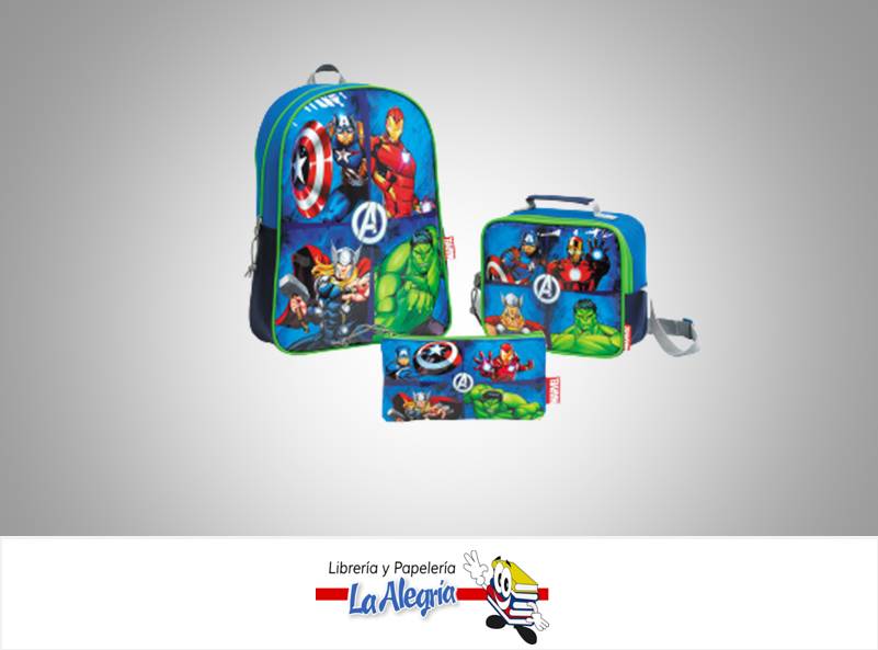 MORRAL/CARTUCHERA/LONCHERA AVENGERS MARCA CAPI   