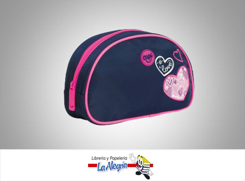CARTUCHERA OVALADO JOY DARK BLUE MARCA CAPI   