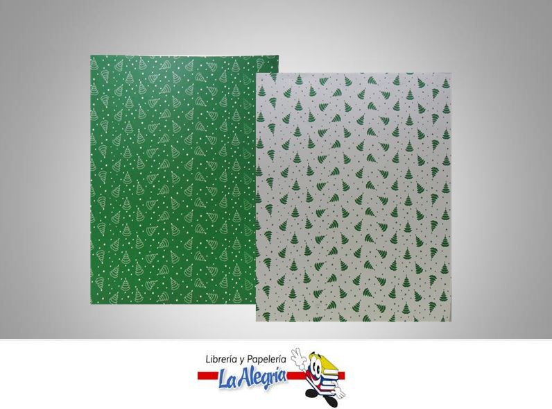 CARTULINA NAVIDAD/PINO CARTA VERDE MARCA COINGRA   