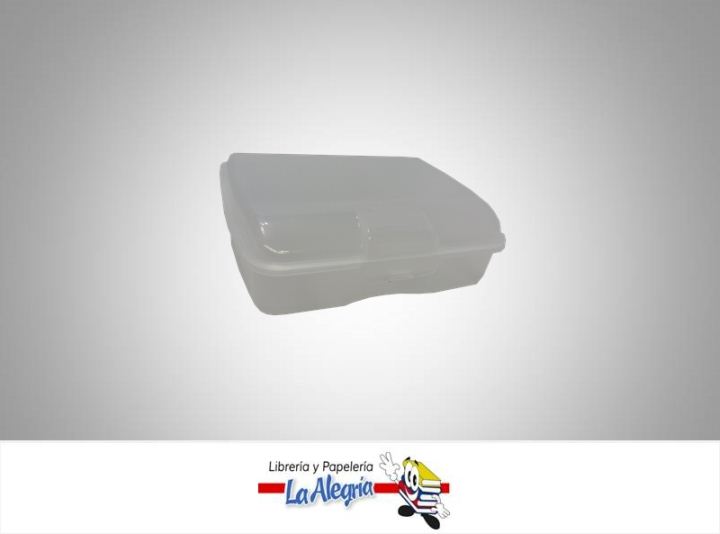 CAJA ORGANIZADORA TRANSP 200ML 10X7,5CM MARCA I.M   