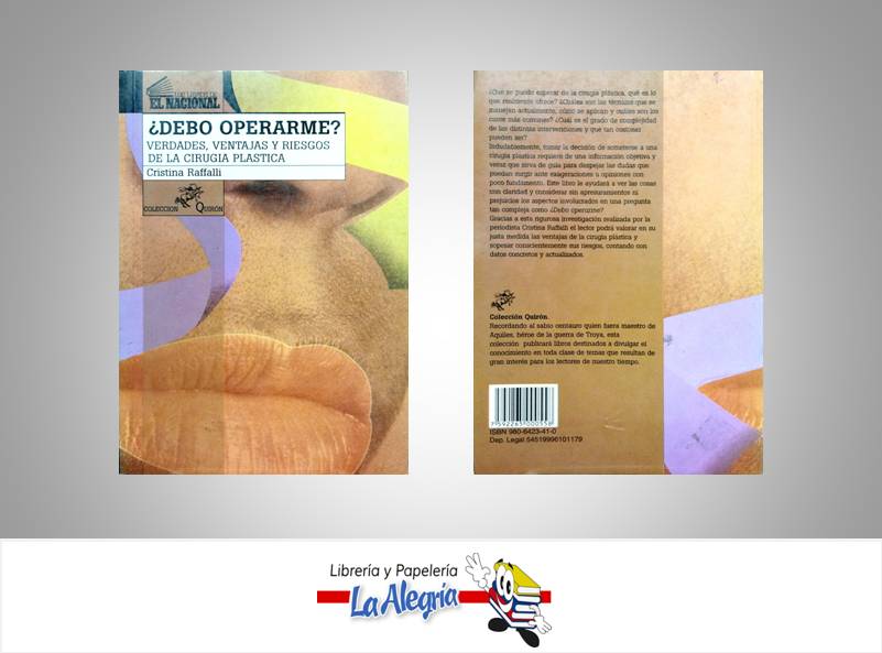 DEBO OPERARME? TEMATICA SALUD AUTOR CRISTINA RAFFALLI EDITORIAL NACIONAL