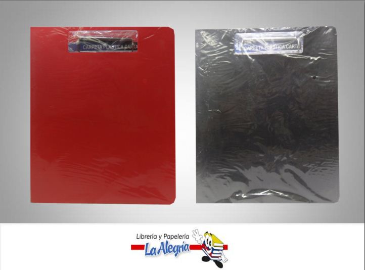 CARPETA PLASTICA TIPO TABLA DE CHEQUEO BC306C CON LIGA CARTA MARCA ITECA