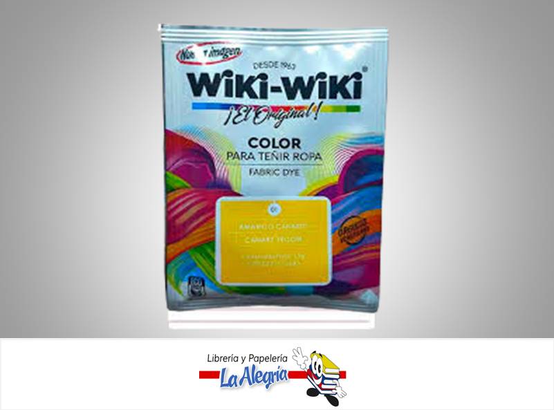 WIKI-WIKI AMARILLO CANARIO 15G UND MARCA WIKI-WIKI   