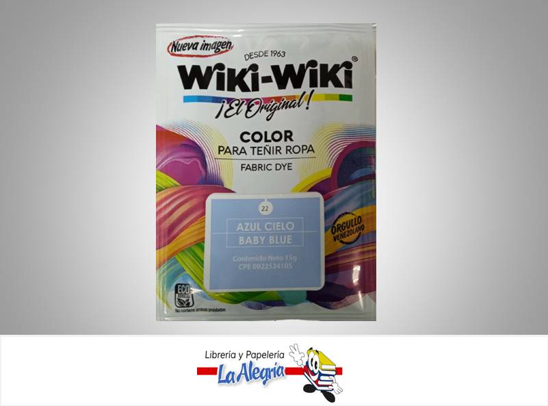 WIKI-WIKI AZUL CIELO 15G UND MARCA WIKI-WIKI   