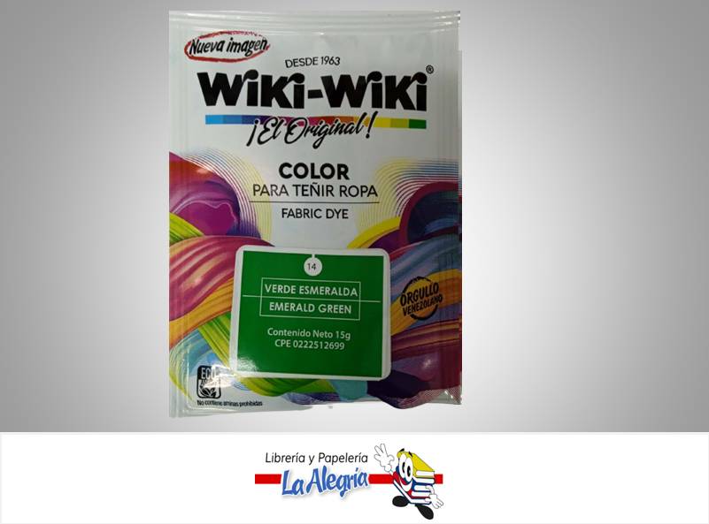 WIKI-WIKI VERDE ESMERALDA 15G UND MARCA WIKI-WIKI   