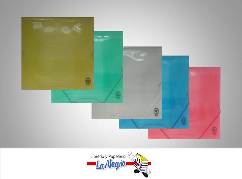CARPETA PLASTICA C/LIGA A4 CARTA COLOR MARCA O.K.   