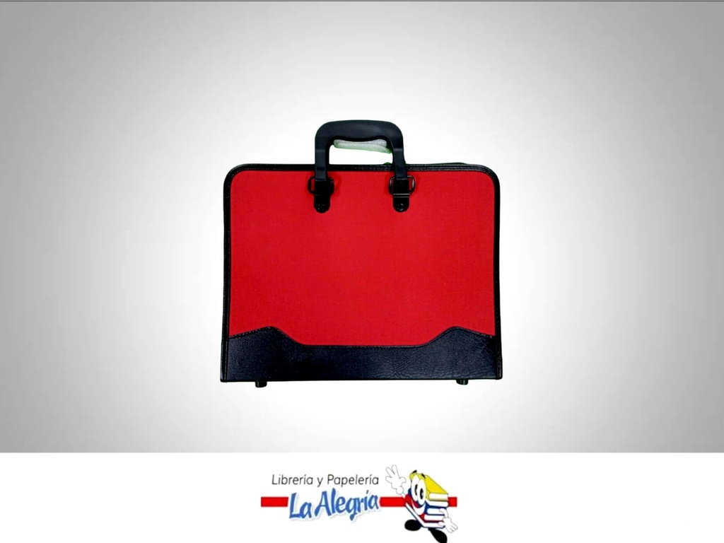 PORTAFOLIO SINTETICO C/ASA 61X46X4CM ROJ MARCA OK   