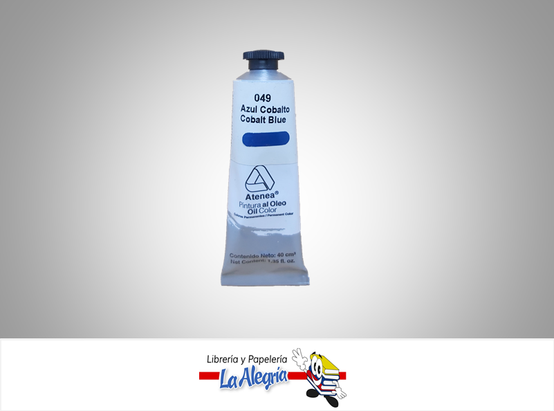PINTURA AL OLEO 40CC - 039 - AZUL CERULEO MARCA ATENEA