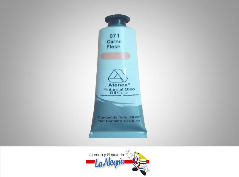 PINTURA AL OLEO 40CC - 071 - CARNE MARCA ATENEA