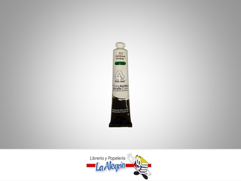 PINTURA ACRILICA 60CC - 232 - VERIDIANO MARCA ATENEA