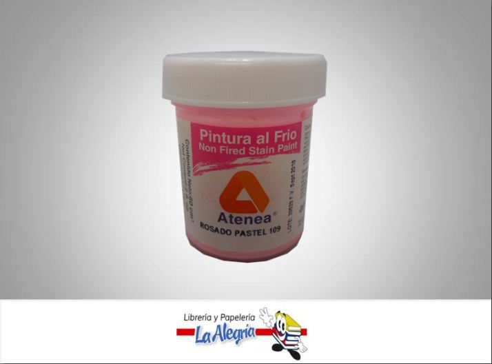 PINTURA AL FRIO 60CC ROSADO PASTEL MARCA ATENEA   