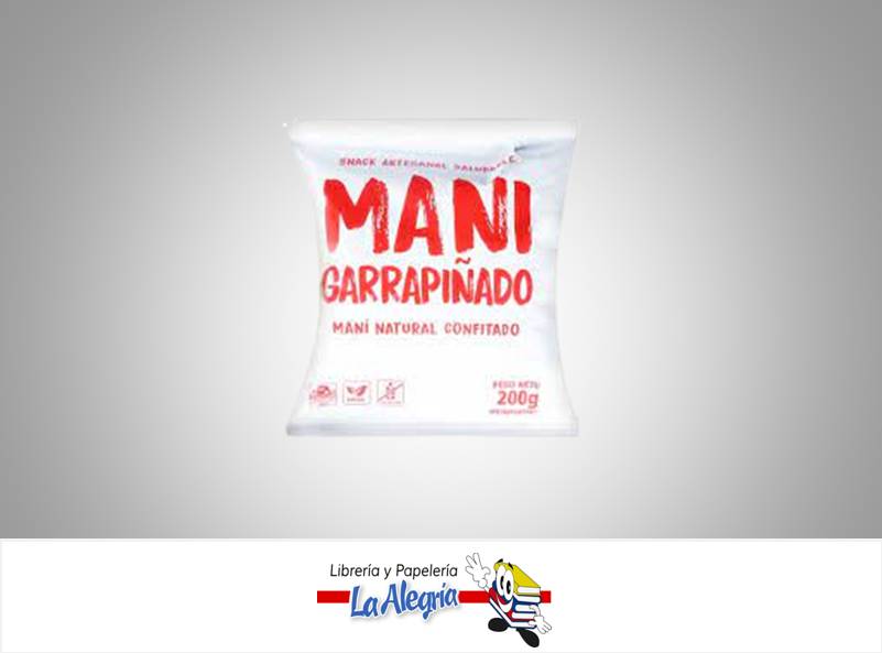 MANI NATURAL GARRAPINADO 200G MARCA LA ALHAMBRA   