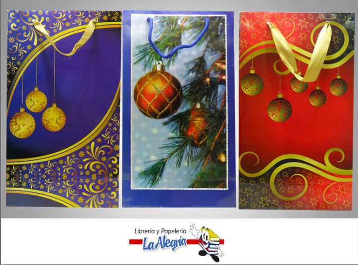 BOLSA DE REGALO 36X21 D/NAVIDAD MARCA KUCHIS   