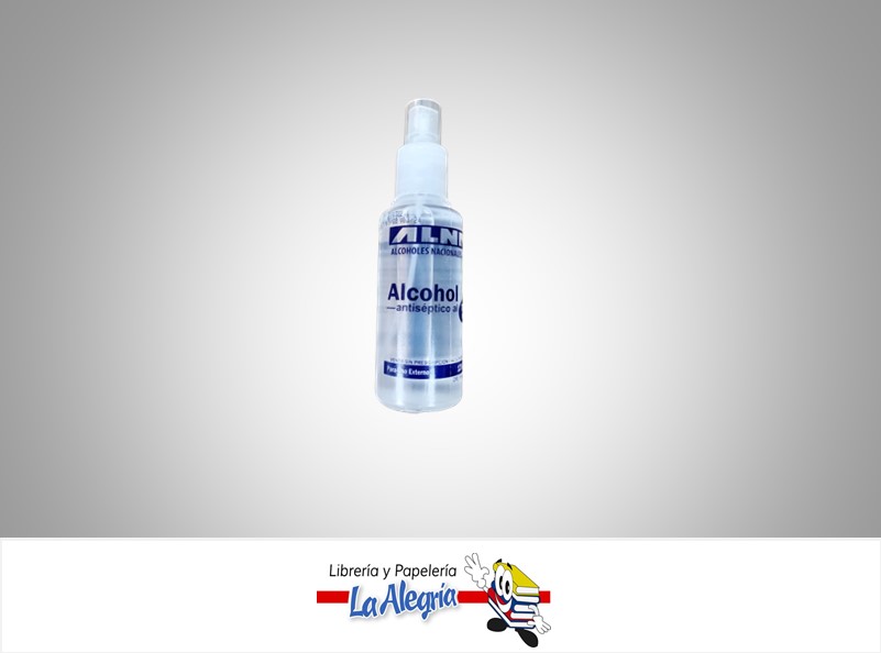 ALCOHOL ANTISEPTICO 120CC 70% SPRAY UND MARCA ALNA   
