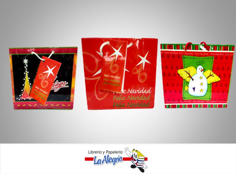 BOLSA DE REGALO 14X15D/NAVIDAD MARCA S/M   