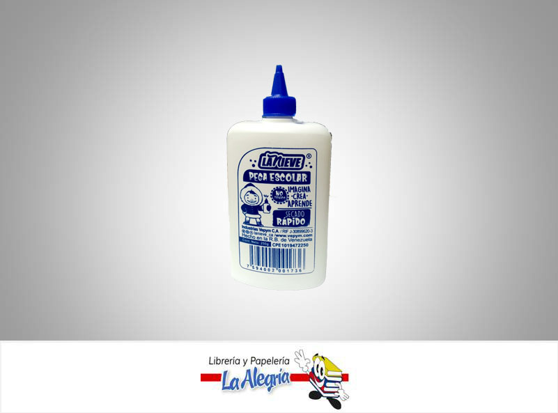PEGA LIQUIDA BLANCA 250 GR UND MARCA LA NIEVE
