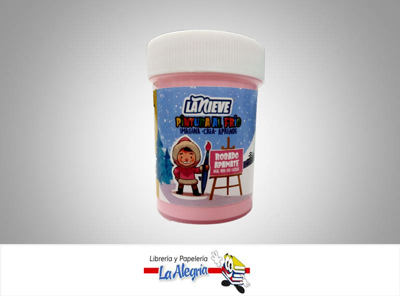 PINTURA AL FRIO 60CC ROSADO APAMATE MARCA LA NIEVE   