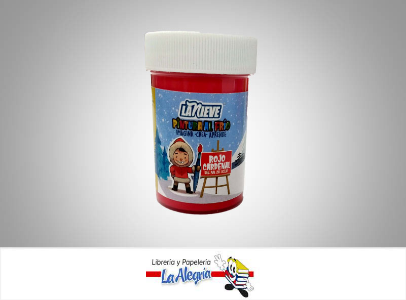 PINTURA AL FRIO 60CC ROJO CARDENAL MARCA LA NIEVE   