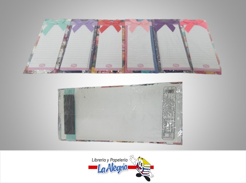 LIBRETA NOTA EMPASTADO 9.5X21.5 CM MAGNETIC MARCA FANTASY