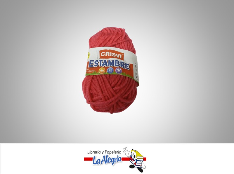 ESTAMBRE ESCOLAR 10GR ROJO UND MARCA CRISVI   