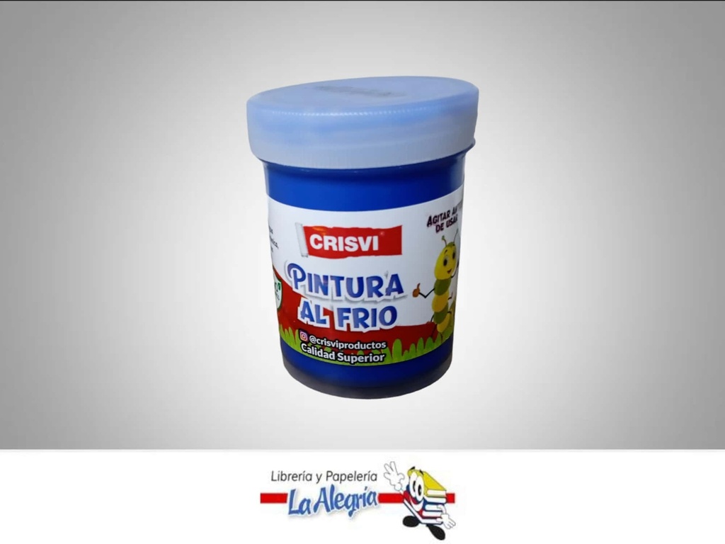 PINTURA AL FRIO 80 GR AZUL MARCA CRISVI   