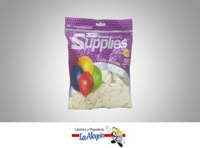GLOBO R12 ESTANDAR BLANCO 50UND MARCA SUPPLIES   
