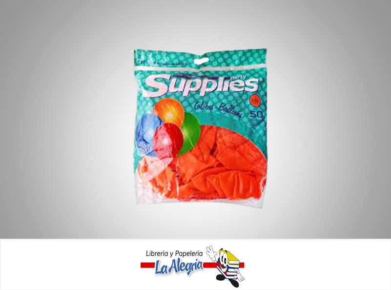 GLOBO R12 ESTANDAR NARANJA 50 UND MARCA TOPENCA   