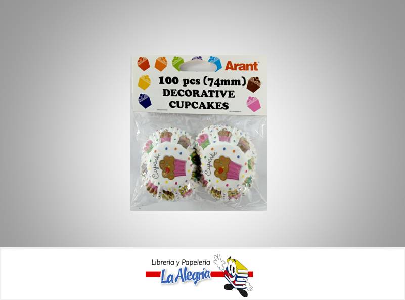 CAPACILLO CON DISEÑO 74MM 100 PZ BLANCO/CU MARCA ARANT