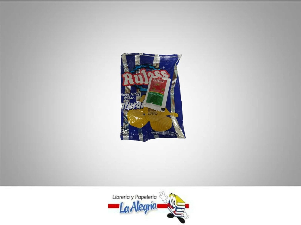 PAPAS RULAS NATURAL C/SALSA 23 GR MARCA FRITOMIX   