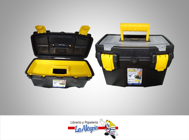 CAJA D/HERRAMIENTAS 16 NEGRA RIMAX MARCA RIMAX   