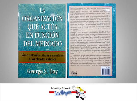 LA ORGANIZACION QUE ACTUA EN FUNCION DEL  TEMATICA ECONOMIA AUTOR GEORGE S. DAY EDITORIAL NORMA