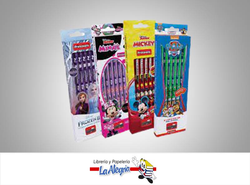 LAPIZ DE GRAFITO JUMBO 6 UND PERSONAJES DISNEY MARCA PRIMAVERA