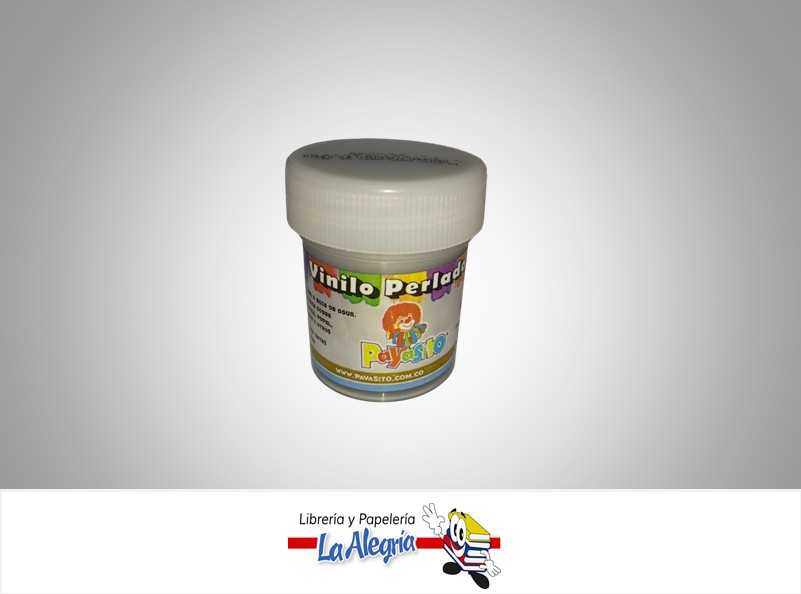 PINTURA ACRILICO VINILO PERLADO 33 GR PLATA MARCA PAYASITO   