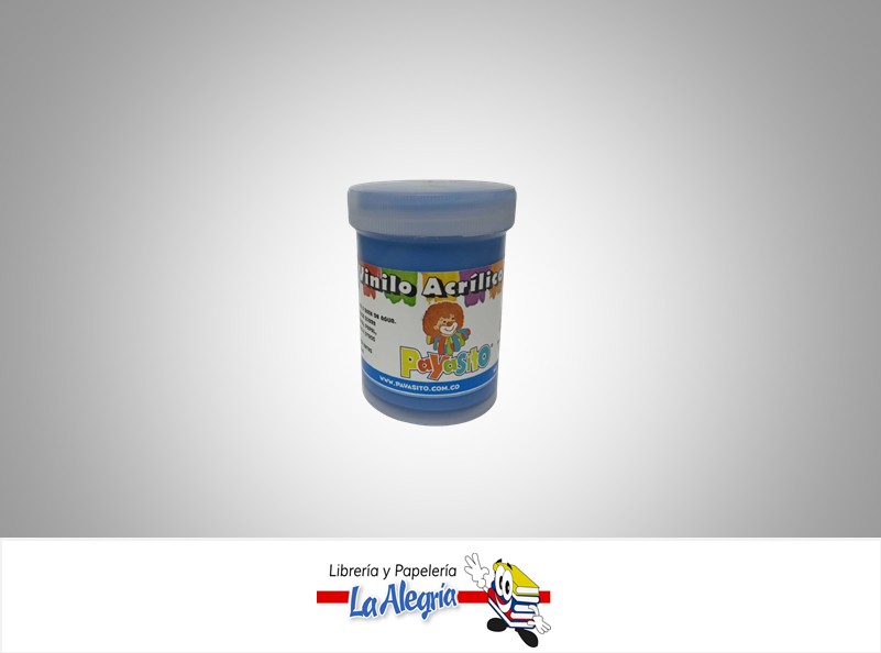 PINTURA ACRILICO VINILO 80 GR AZUL CLARO MARCA PAYASITO   