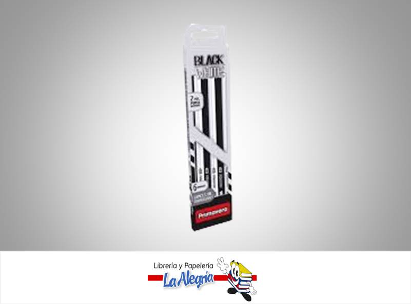 LAPIZ PRIMAVERA BLANCO Y NEGRO 6 UND MARCA PRIMAVERA